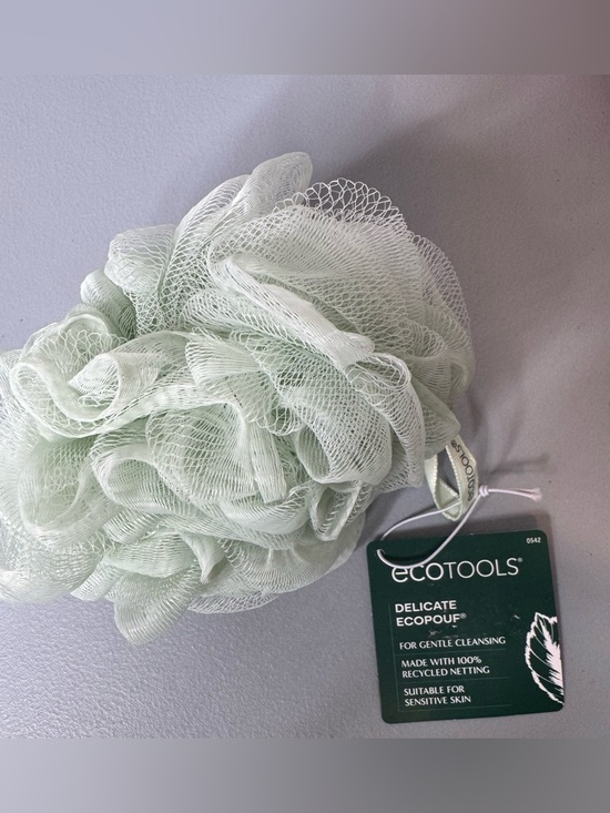ecotools Other - ecotools ecopouf Mint Green Mesh Bath Pouf with Hanging Loop gentle cleansing